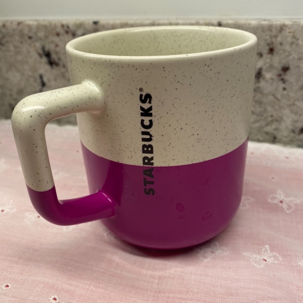 Starbucks ceramic coffee mug. Purple Dip. 2022 Spring Collection.